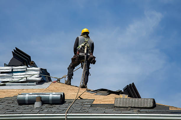 Professional Roof Replacement technician working in Hauppauge, NY